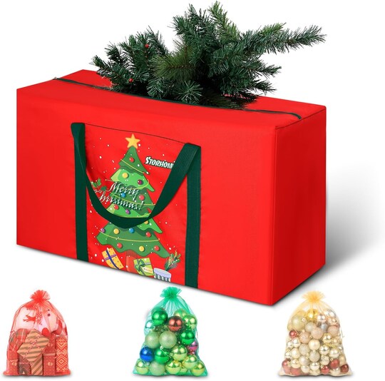 Citrus; Christmas Tree Storage Bag 6FT 600d (Red)39.3"L x 11"W x 17.7"H; Category:Christmas Tree Storage; Image:1
